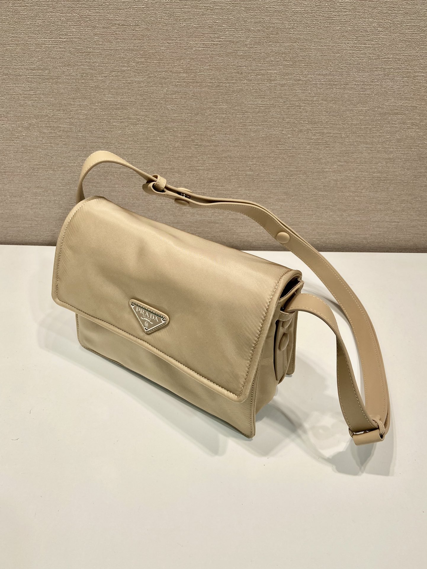 Pra*a small padded re-nylon shoulder bag