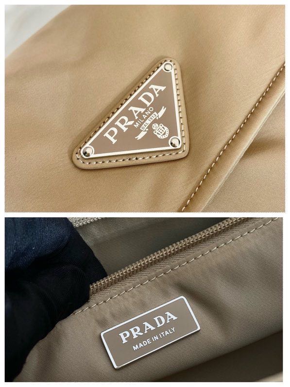 Pra*a small padded re-nylon shoulder bag
