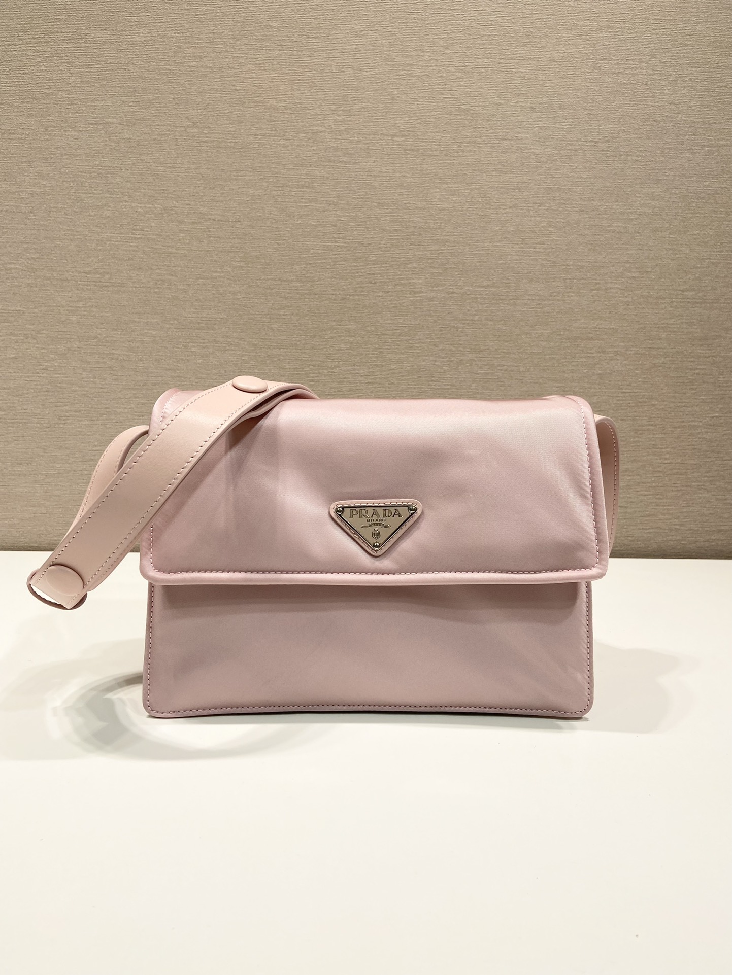 Pra*a small padded re-nylon shoulder bag
