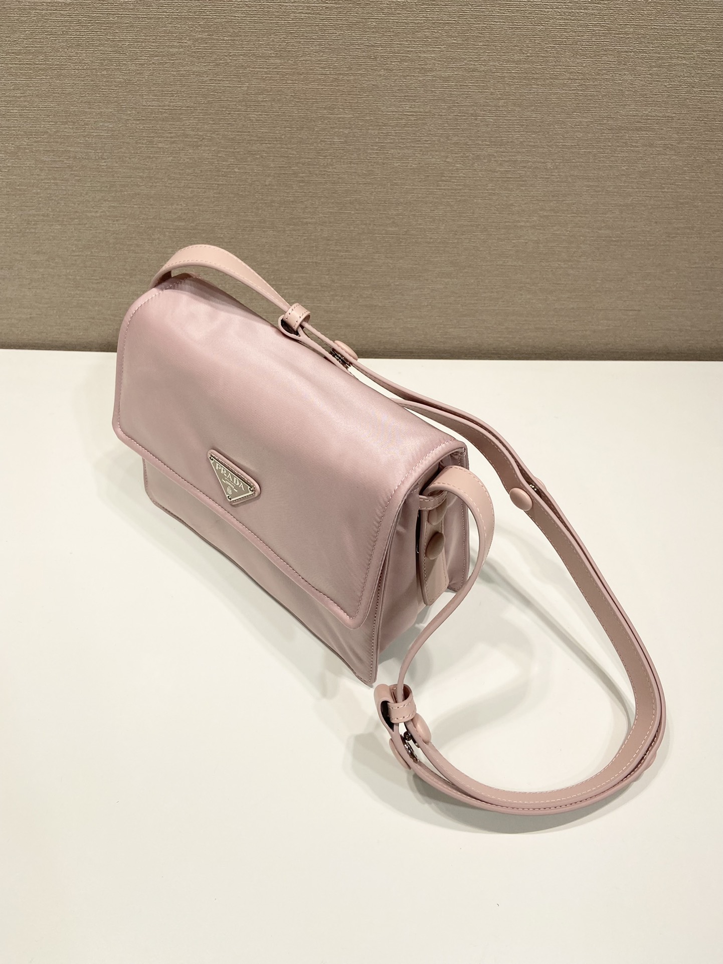 Pra*a small padded re-nylon shoulder bag