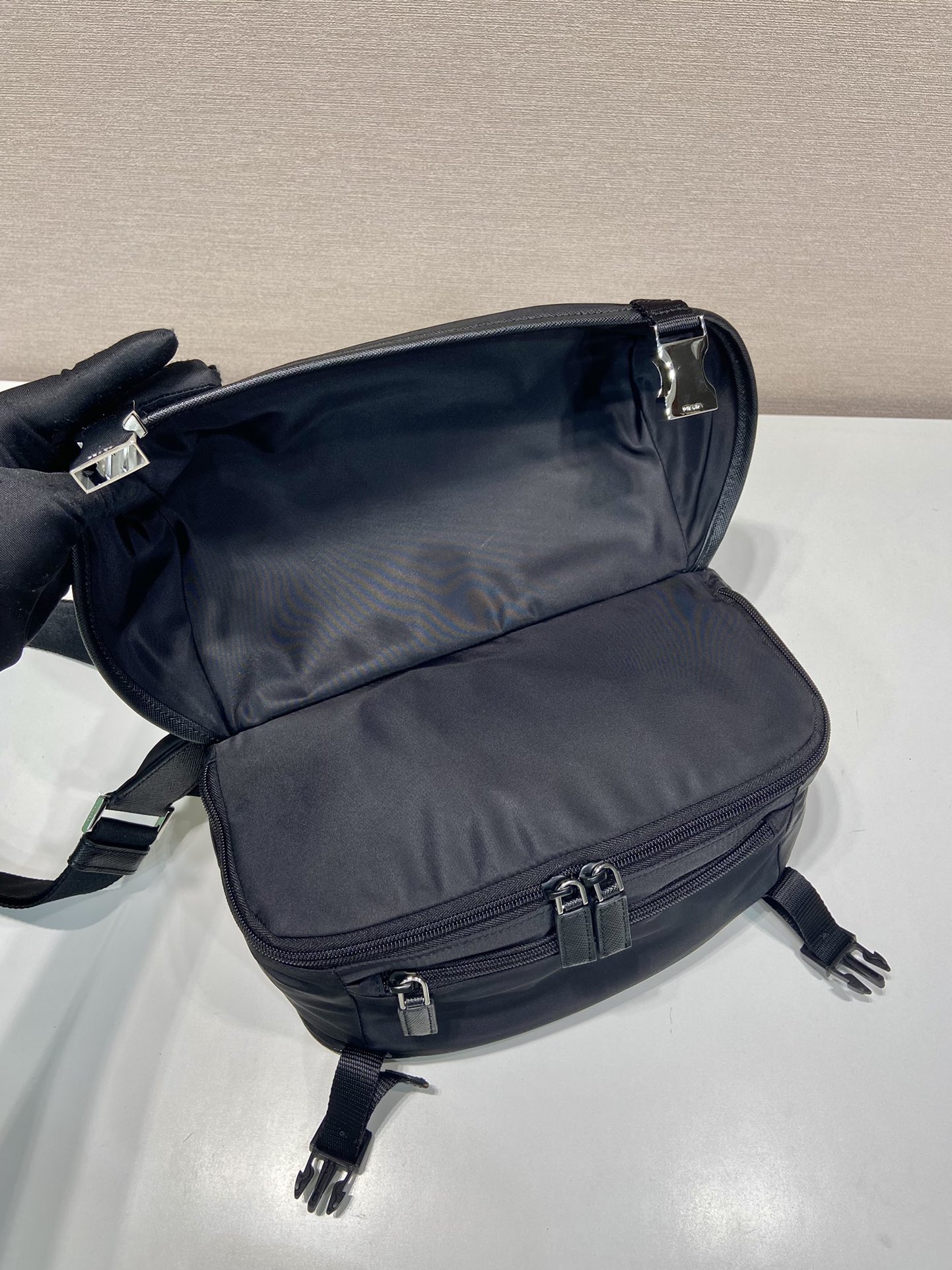 Pra*a re-nylon shoulder bag