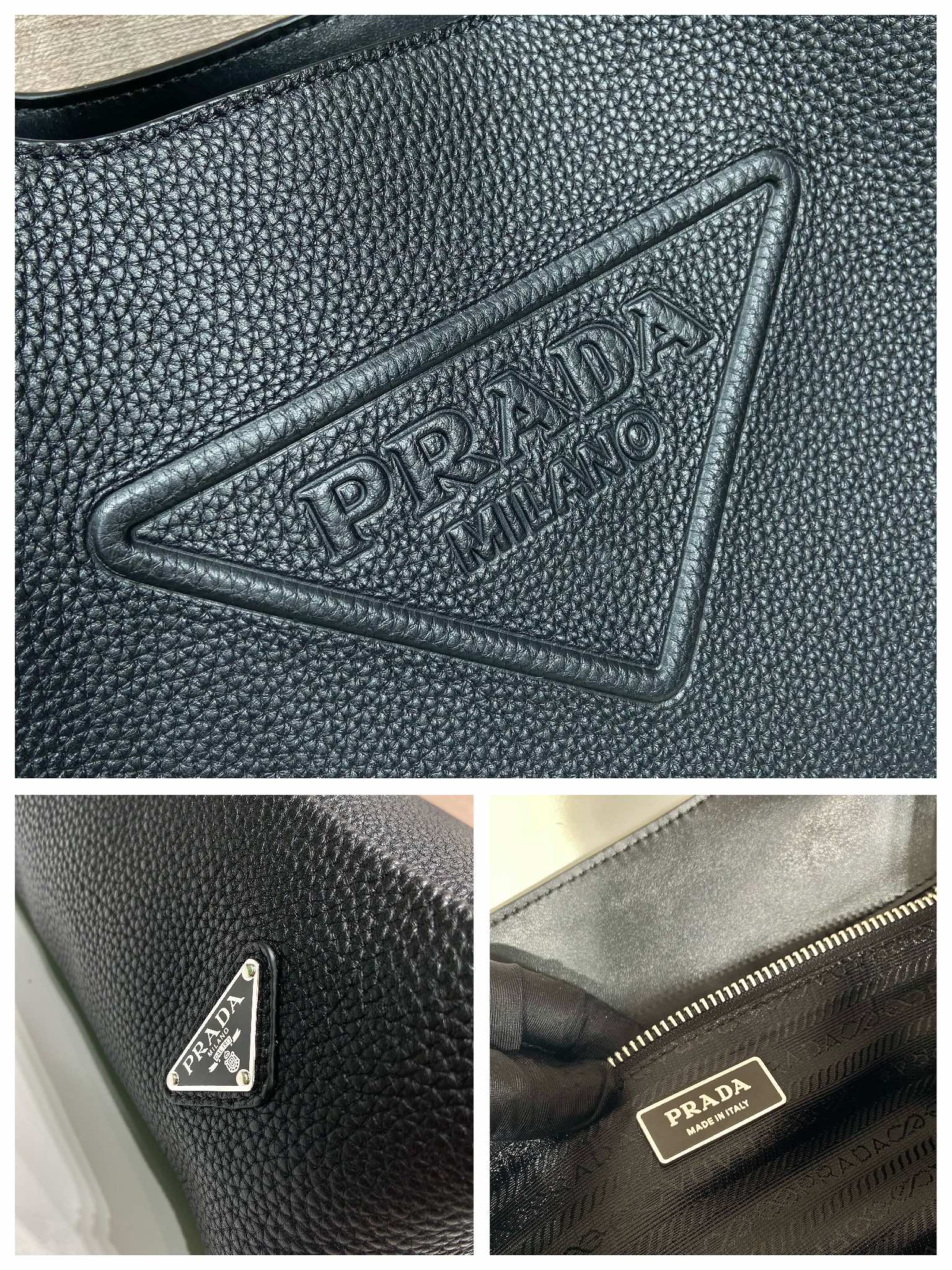 Pra*a leather tote bag