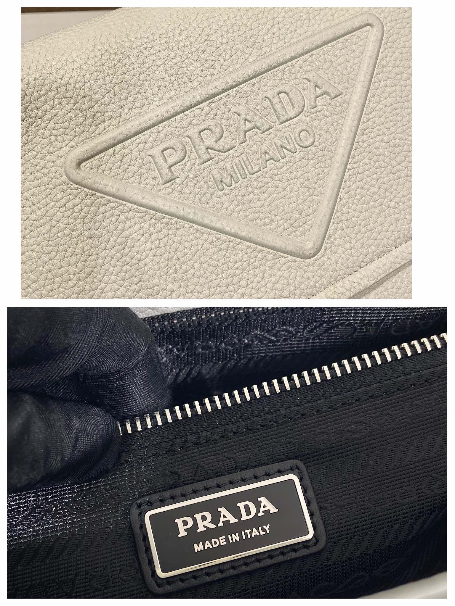 Leather bag with shoulder strap