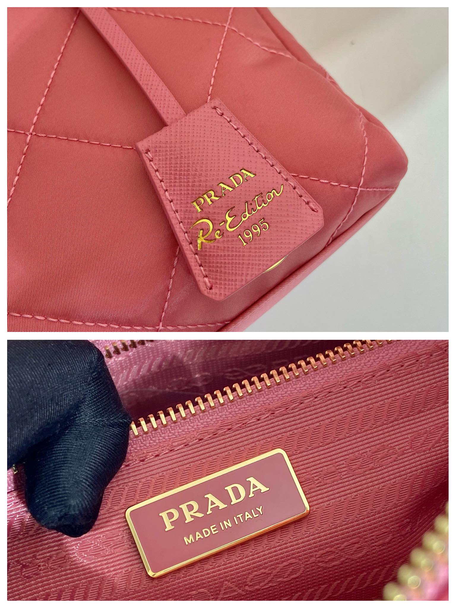 Pra*a re-edition 1995 chaîne re-nylon tote bag