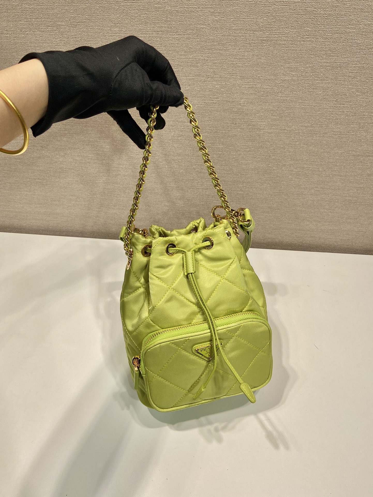 Pra*a duet re-nylon bucket bag
