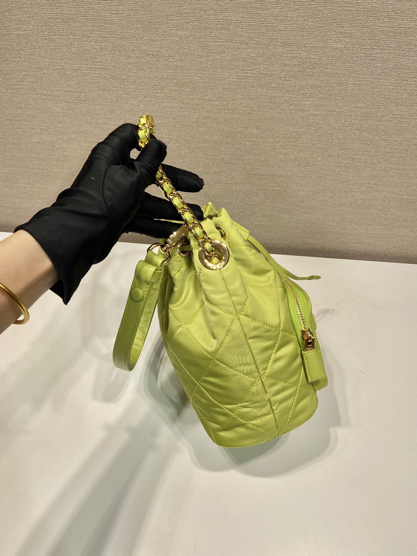 Pra*a duet re-nylon bucket bag
