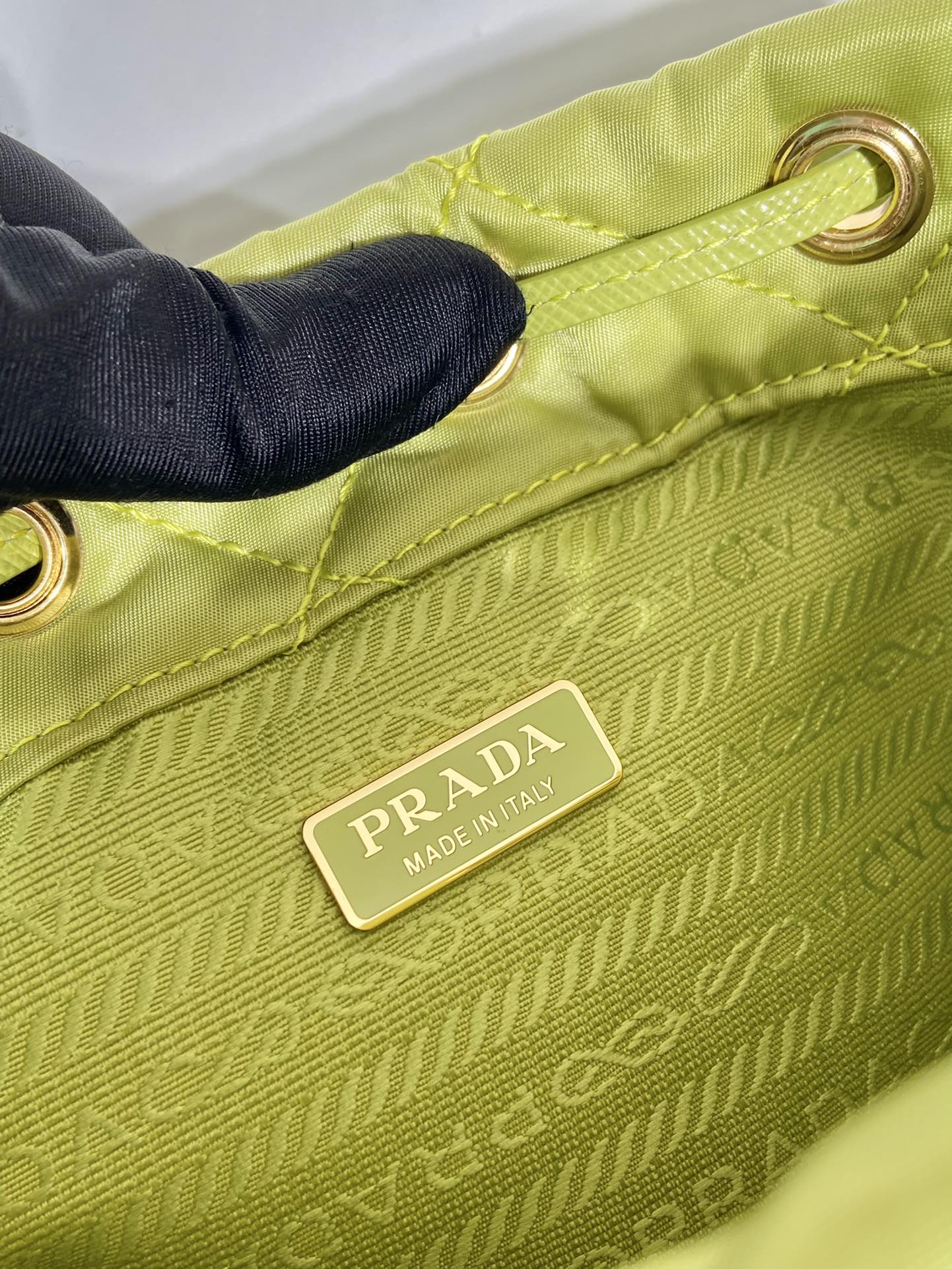 Pra*a duet re-nylon bucket bag
