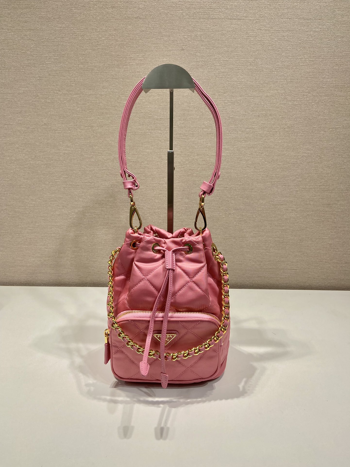Pra*a duet re-nylon bucket bag