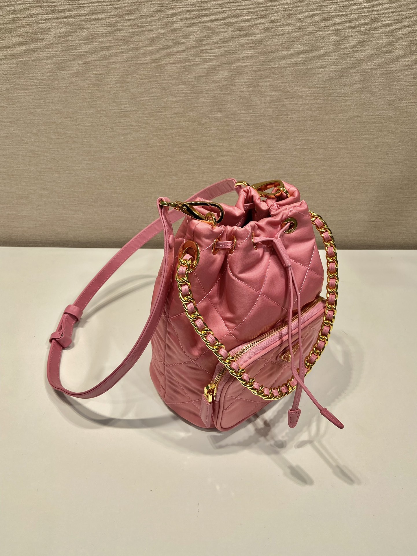 Pra*a duet re-nylon bucket bag