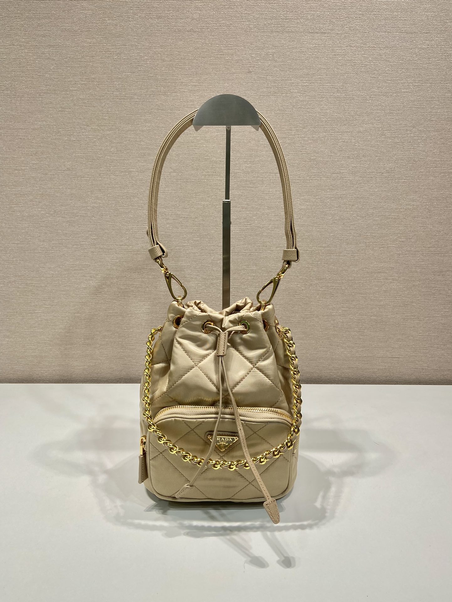 Pra*a duet re-nylon bucket bag