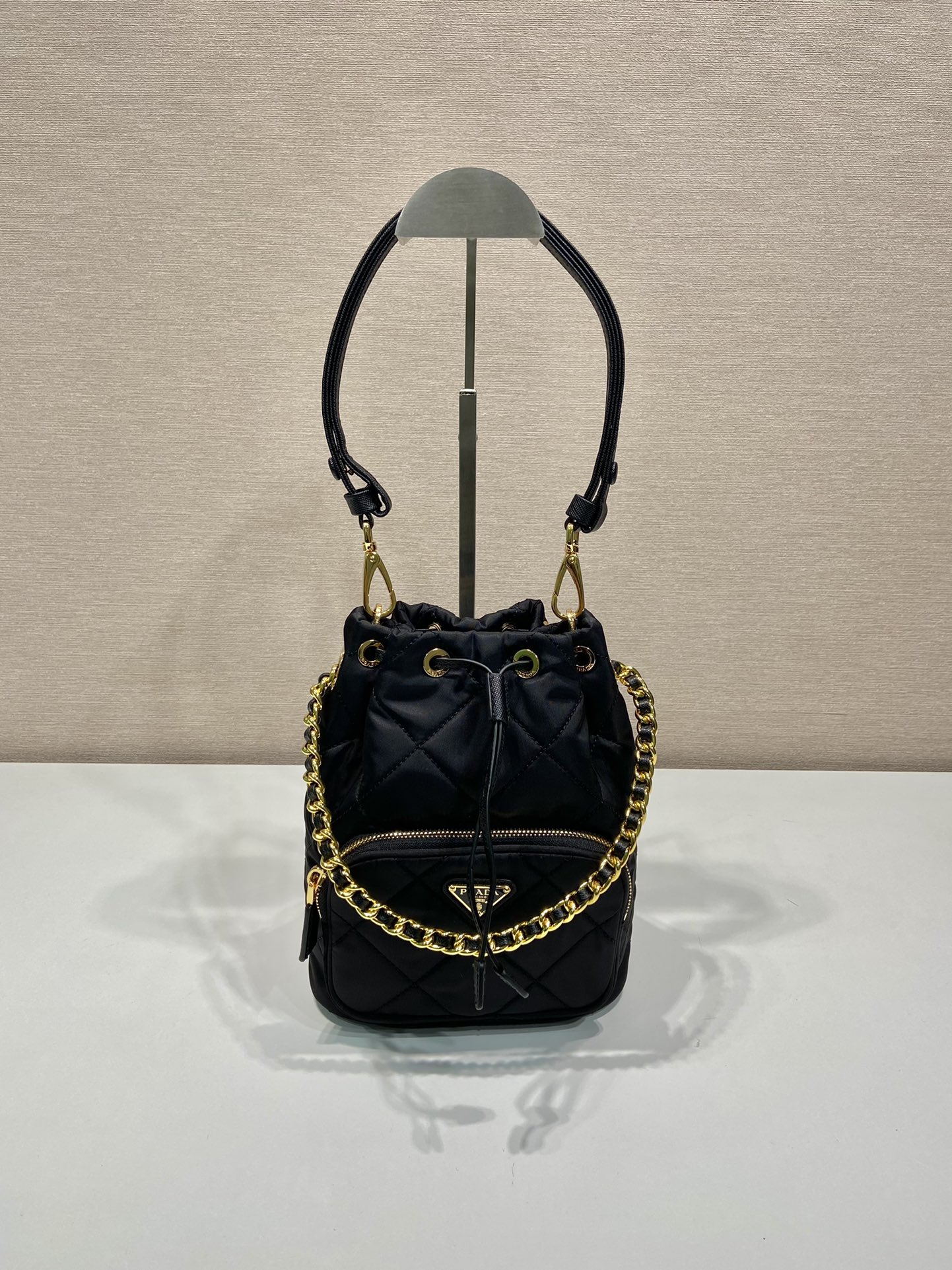 Pra*a duet re-nylon bucket bag