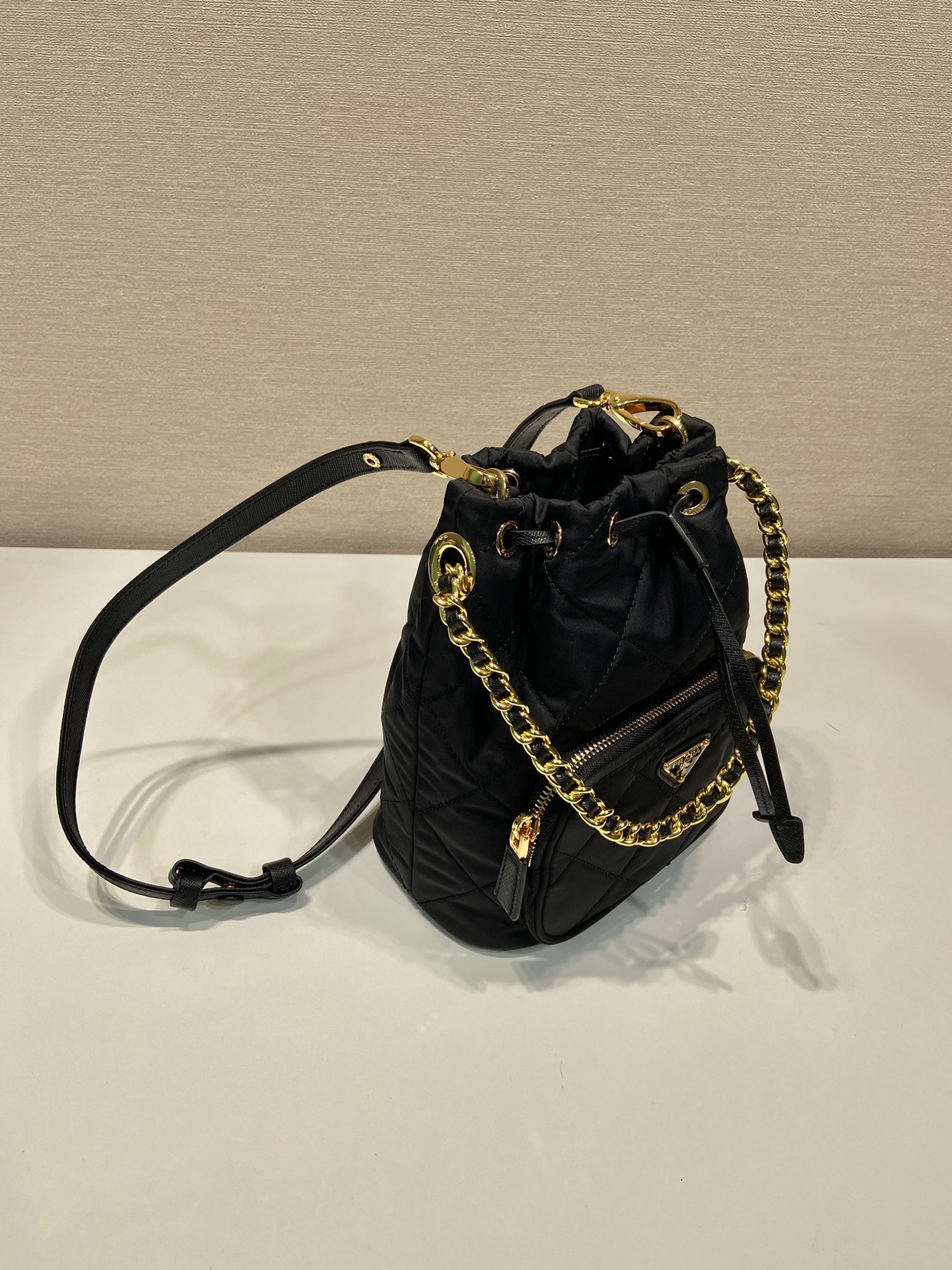 Pra*a duet re-nylon bucket bag