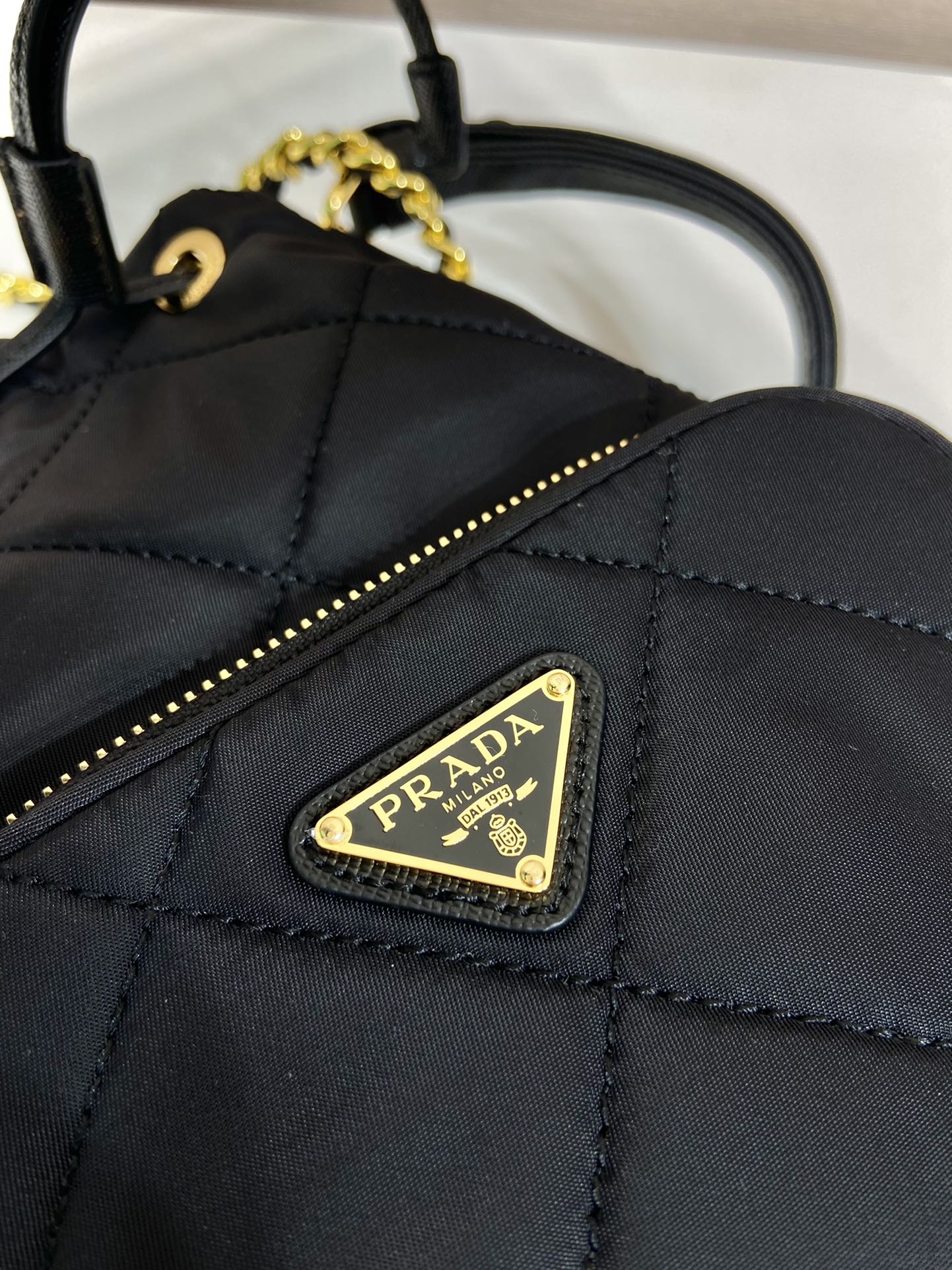 Pra*a duet re-nylon bucket bag
