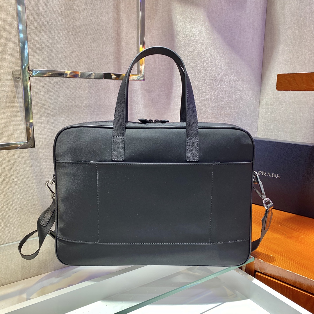 Pra*a re-nylon briefcase