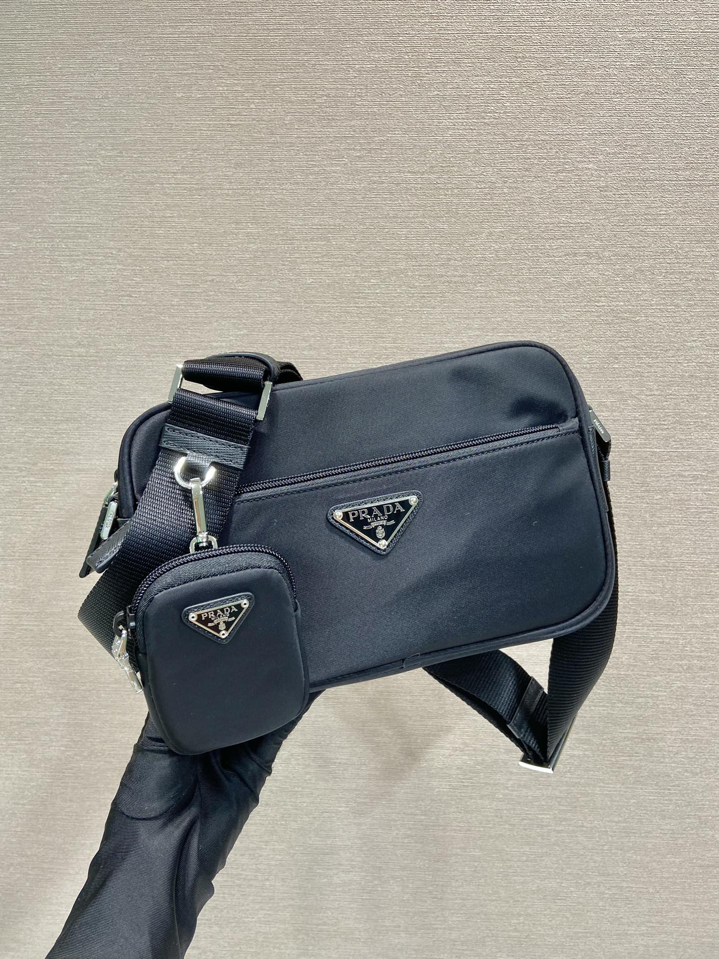 Pra*a re-nylon shoulder bag