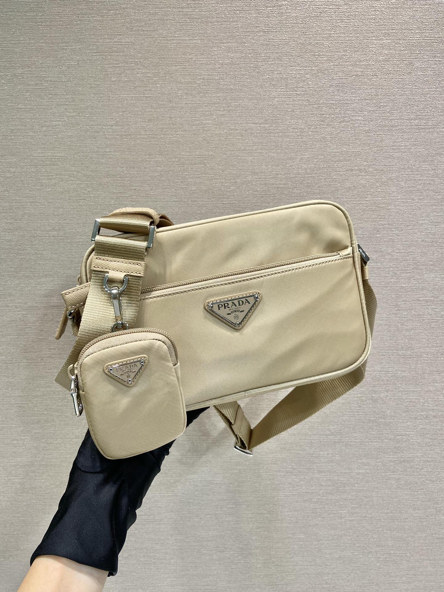 Pra*a re-nylon shoulder bag
