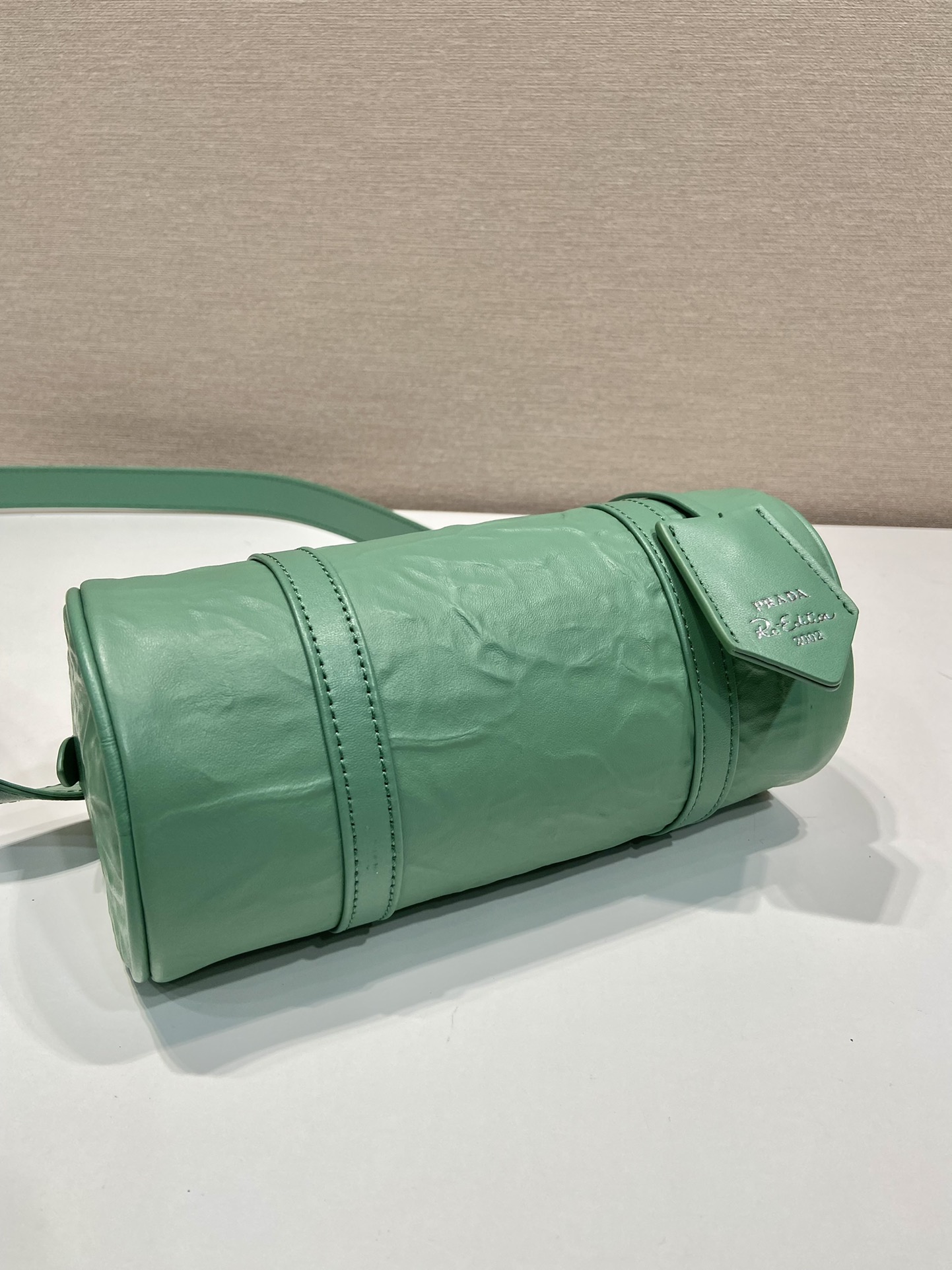 Pra*a antique nappa leather handbag