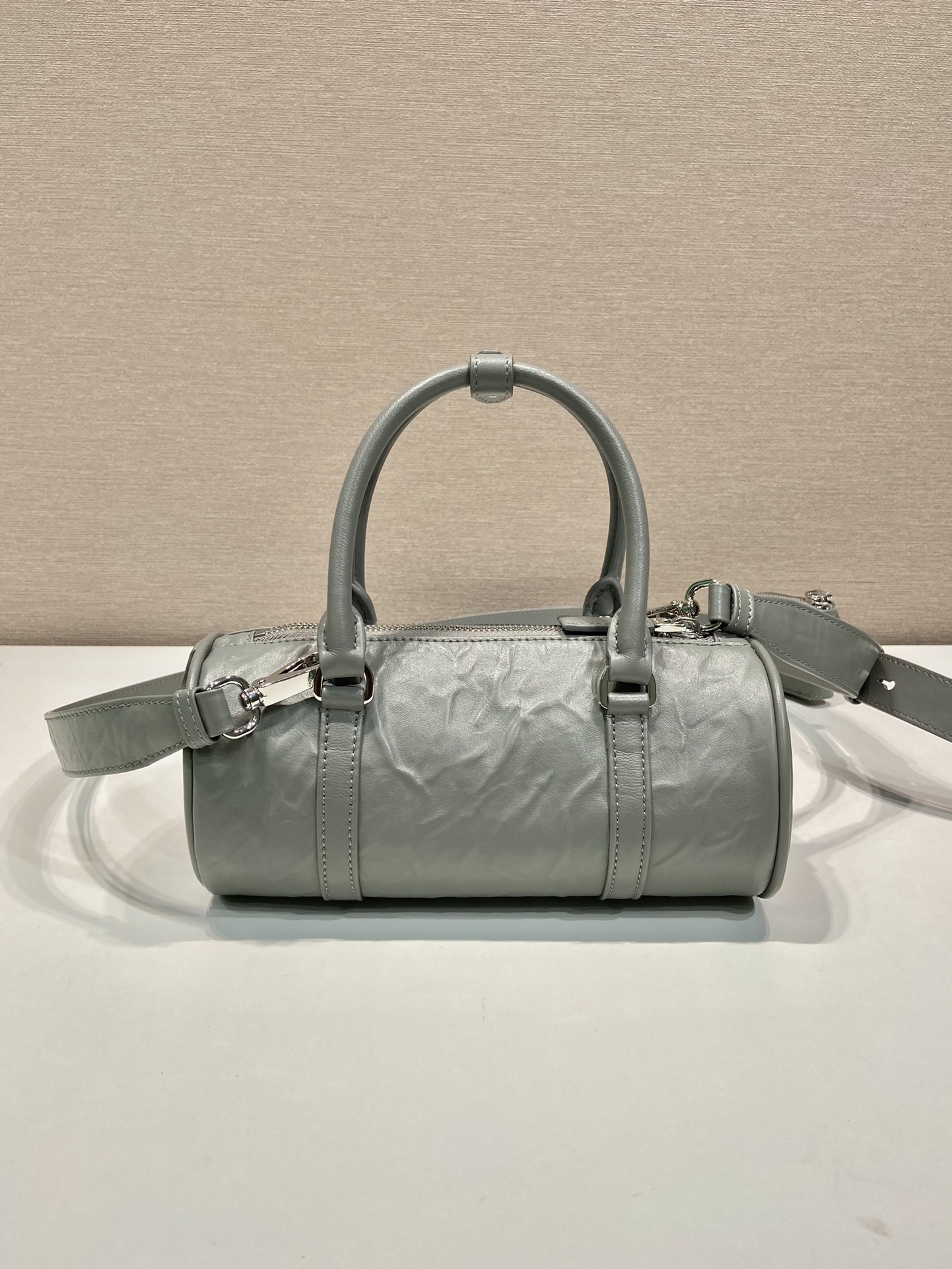 Pra*a antique nappa leather handbag