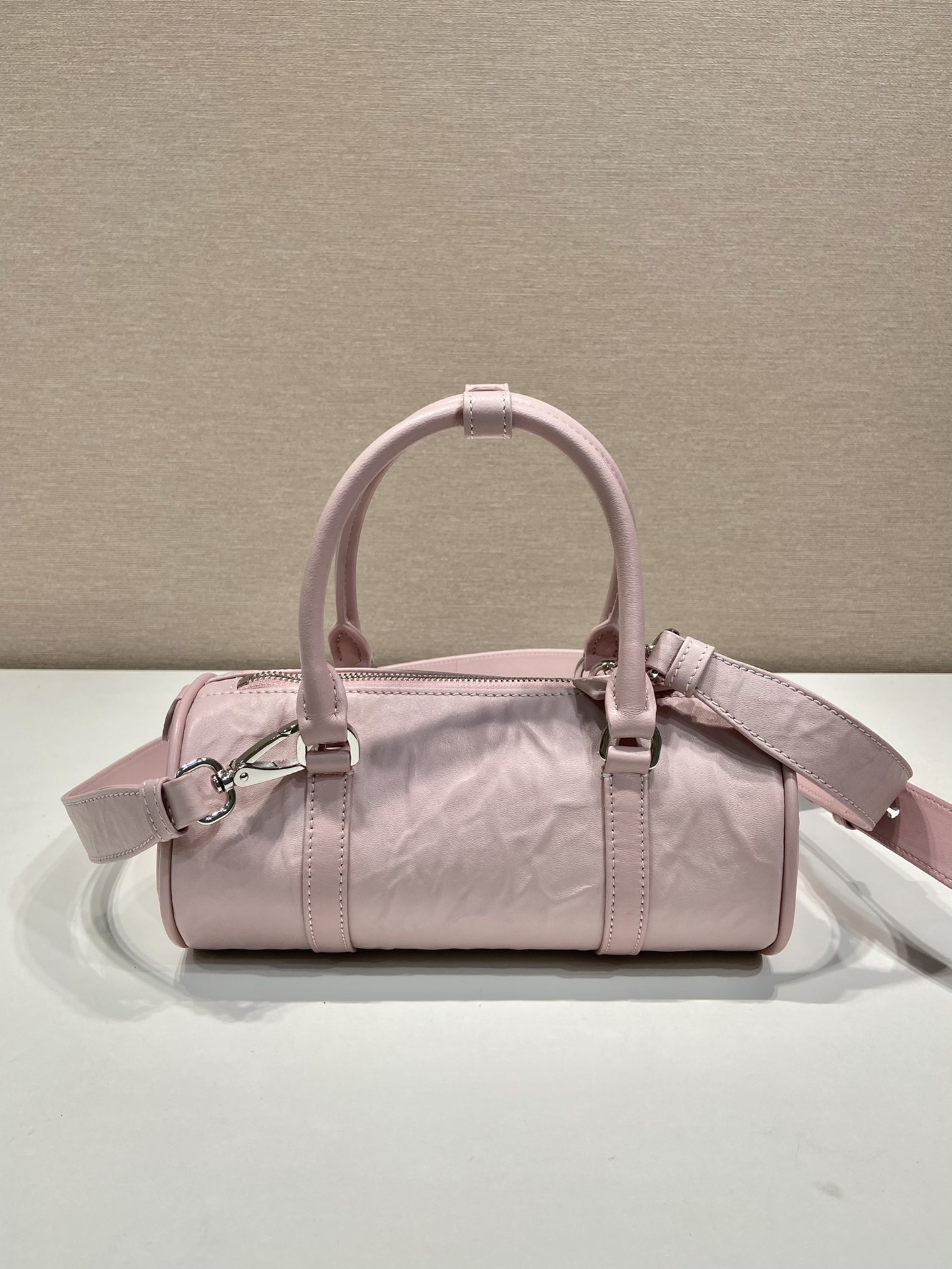Pra*a antique nappa leather handbag