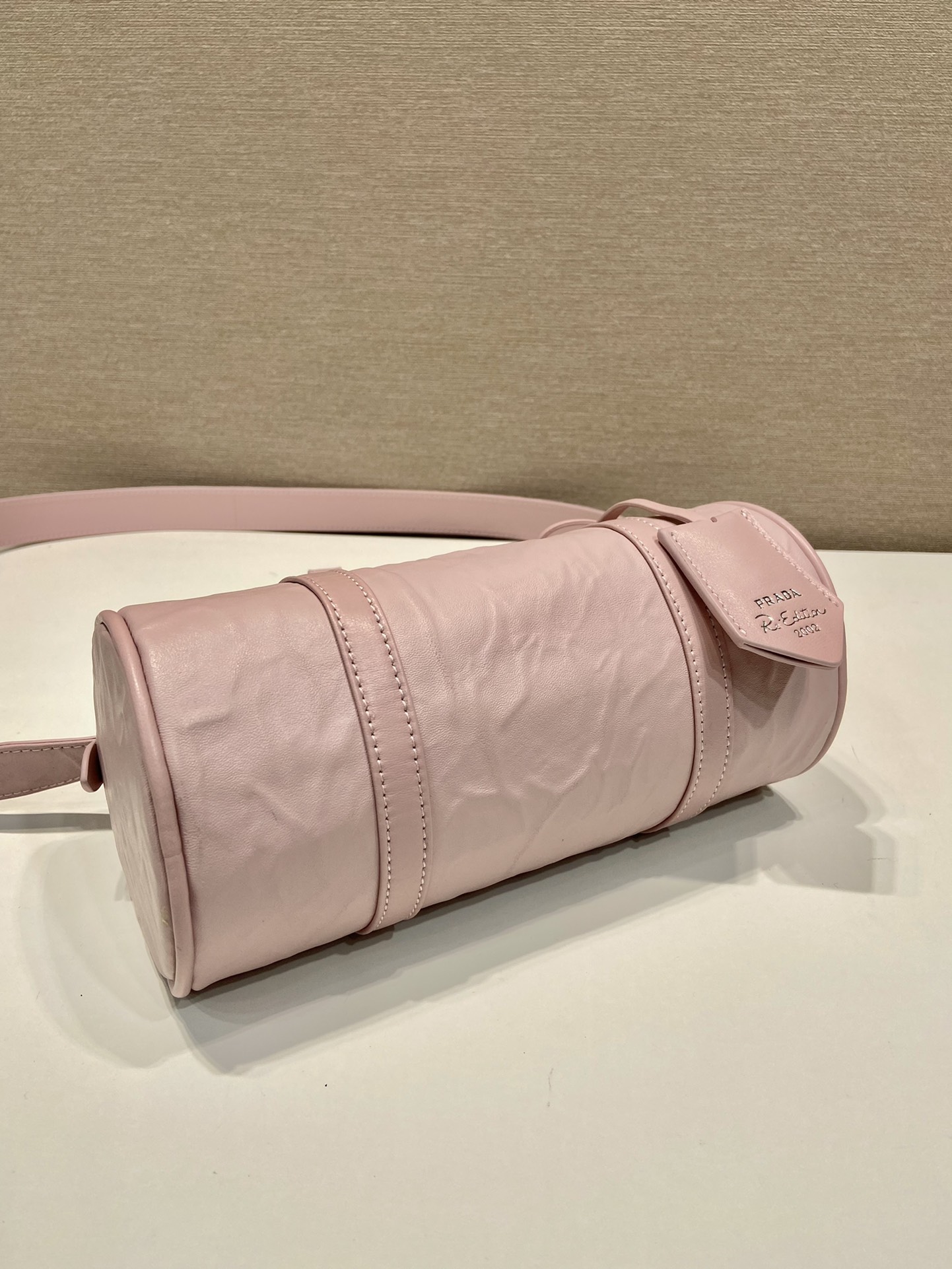 Pra*a antique nappa leather handbag