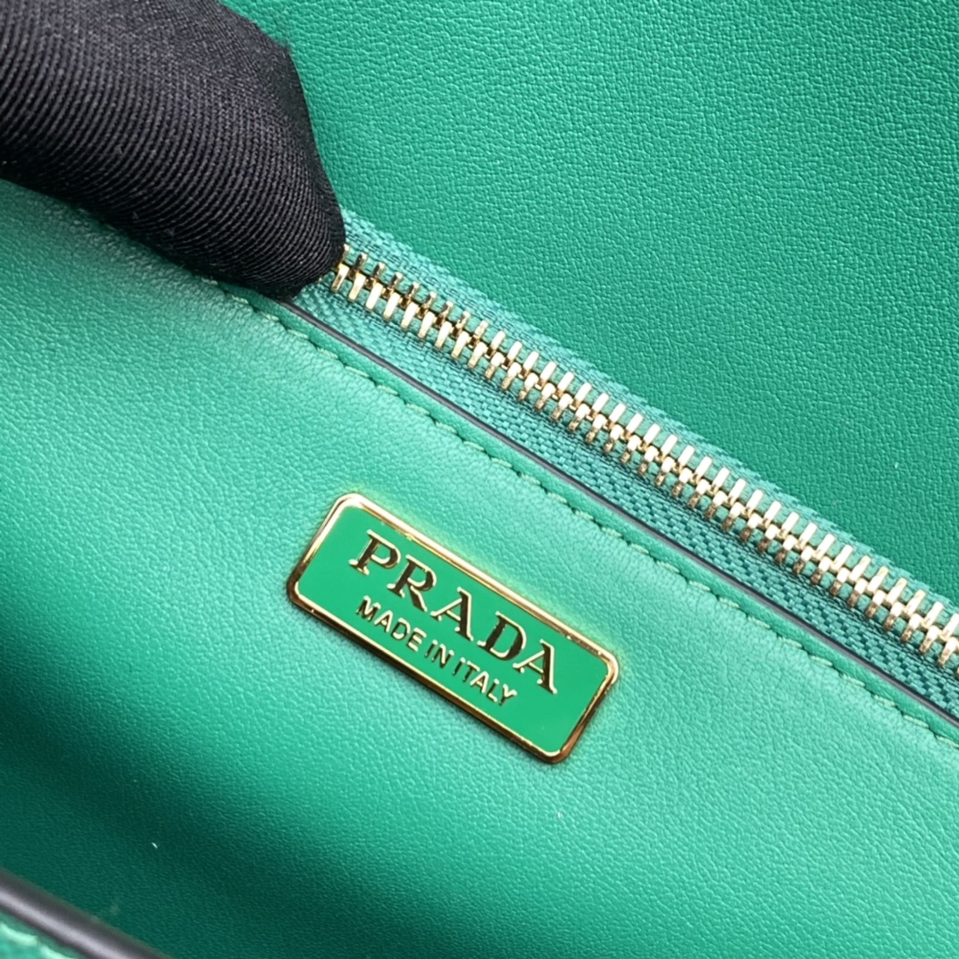 Pra*a saffiano leather shoulder bag