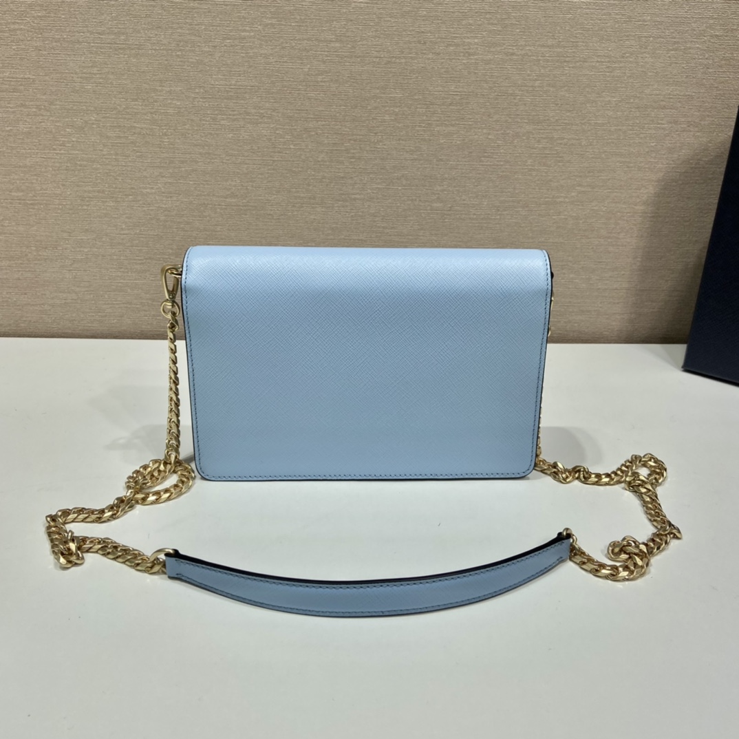 Pra*a saffiano leather shoulder bag