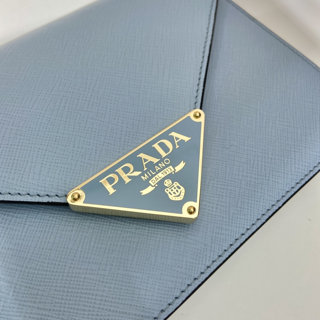 Pra*a saffiano leather shoulder bag