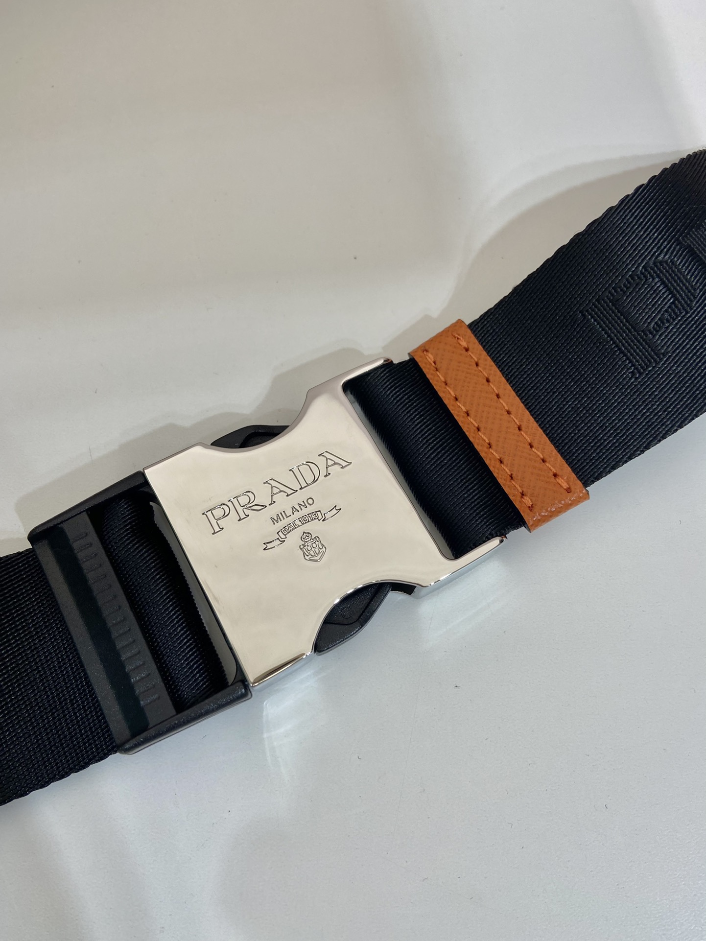 Pra*a saffiano leather belt bag