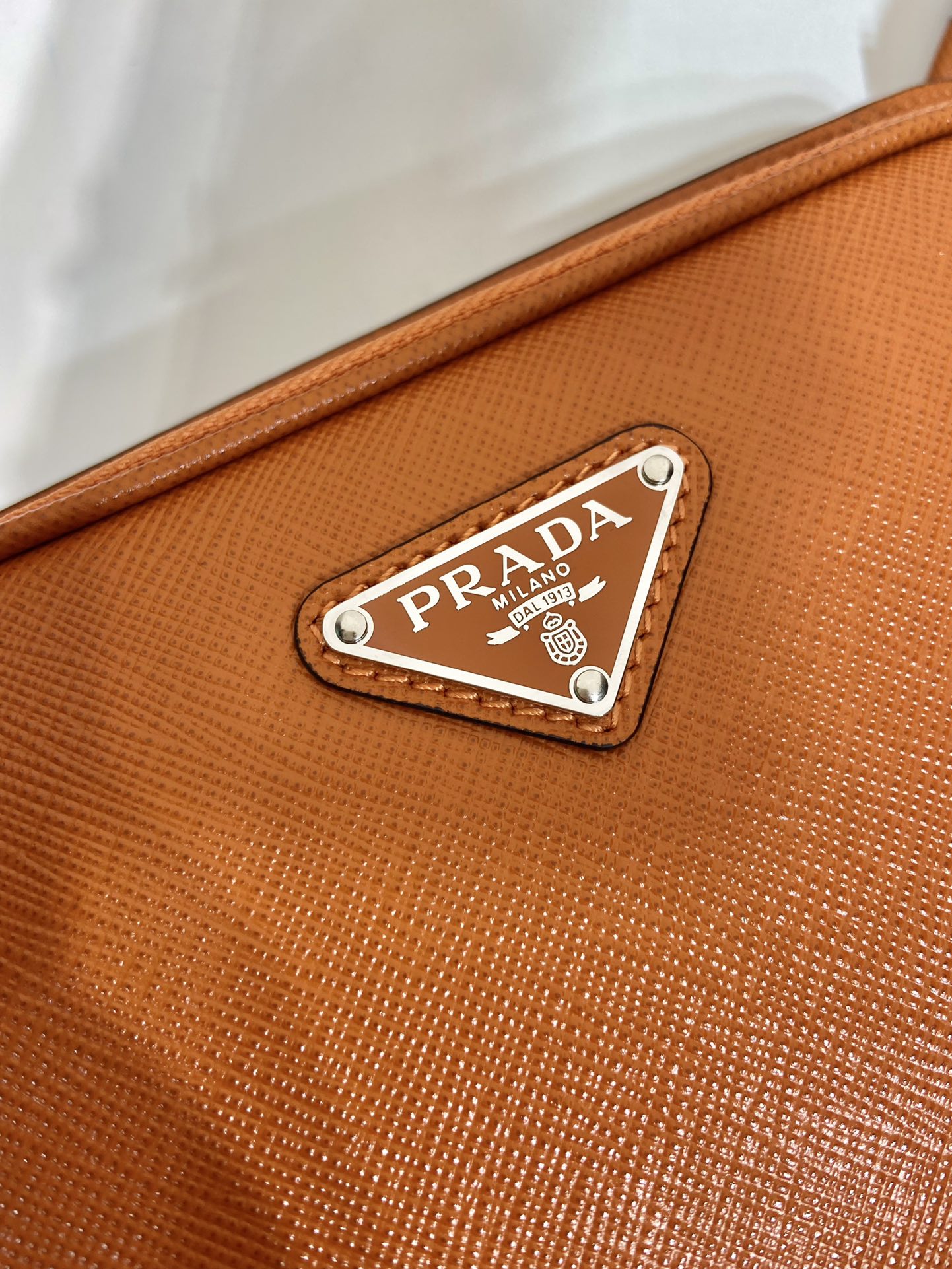 Pra*a saffiano leather belt bag