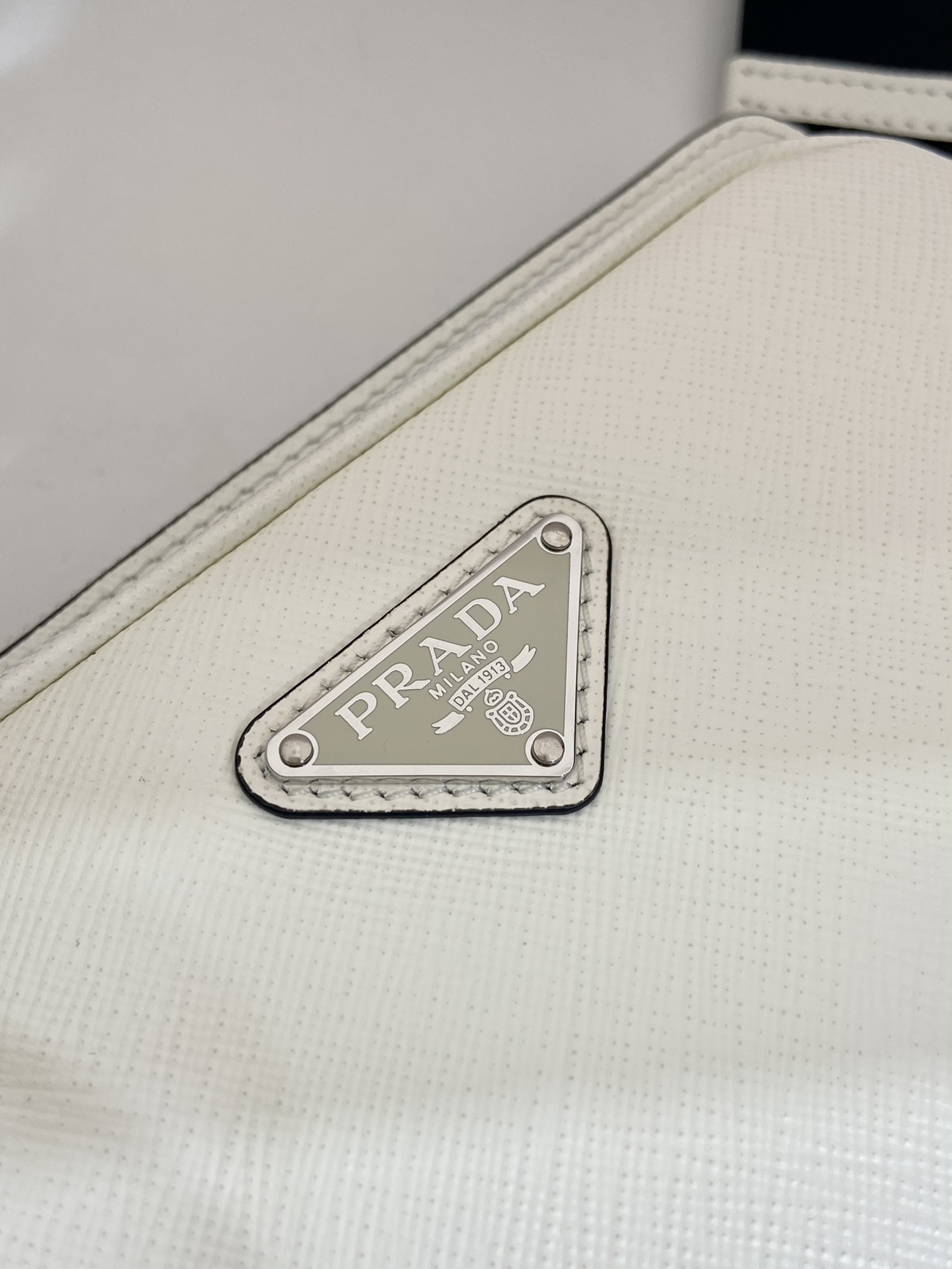 Pra*a saffiano leather belt bag