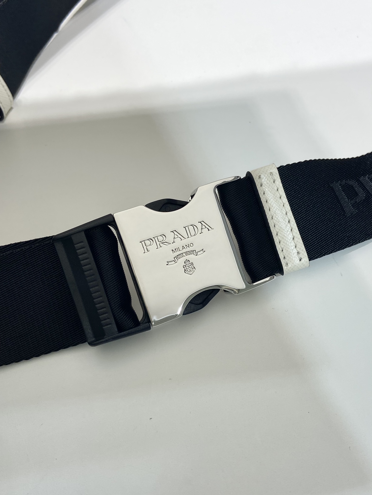 Pra*a saffiano leather belt bag
