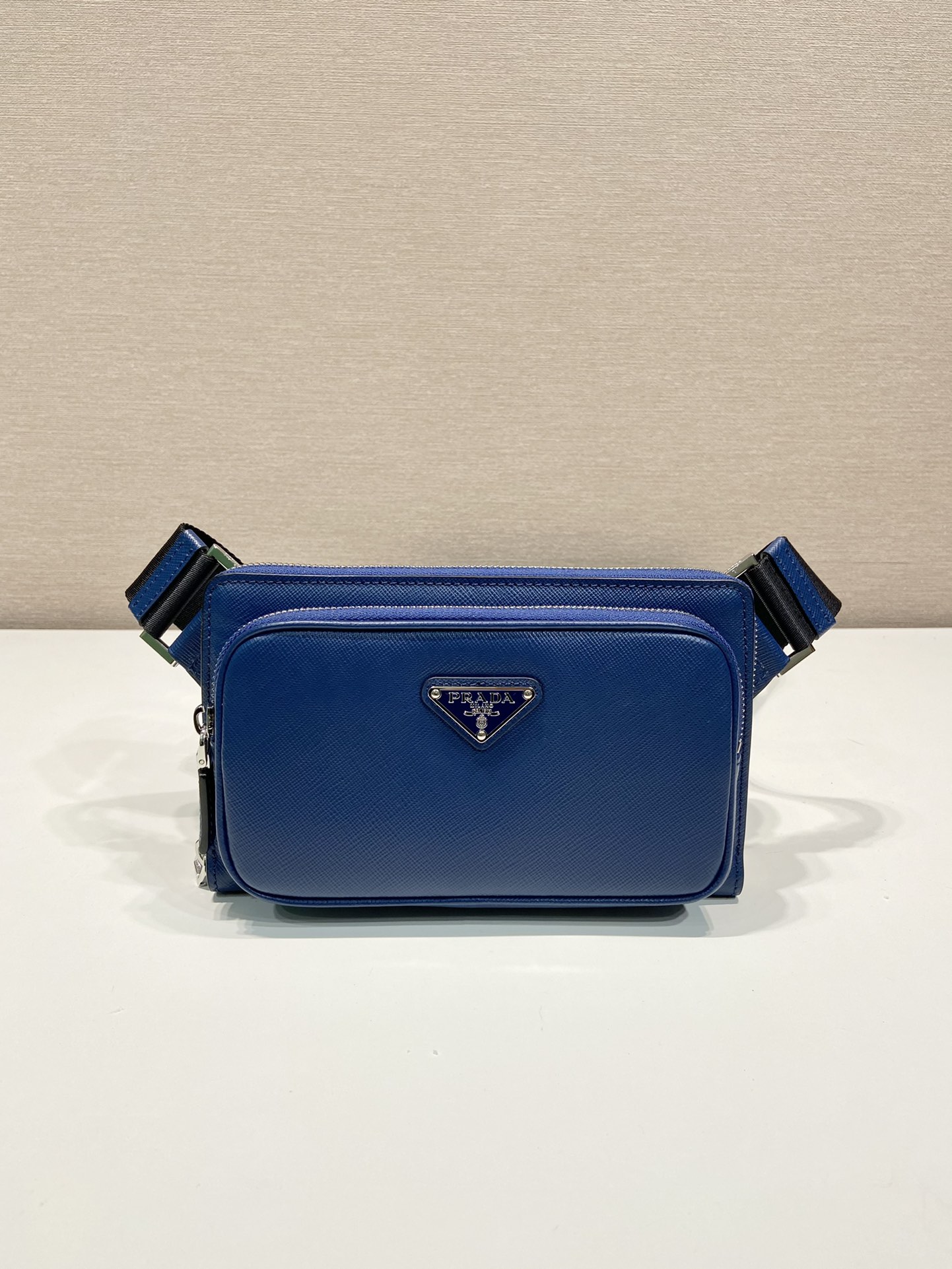 Pra*a saffiano leather belt bag