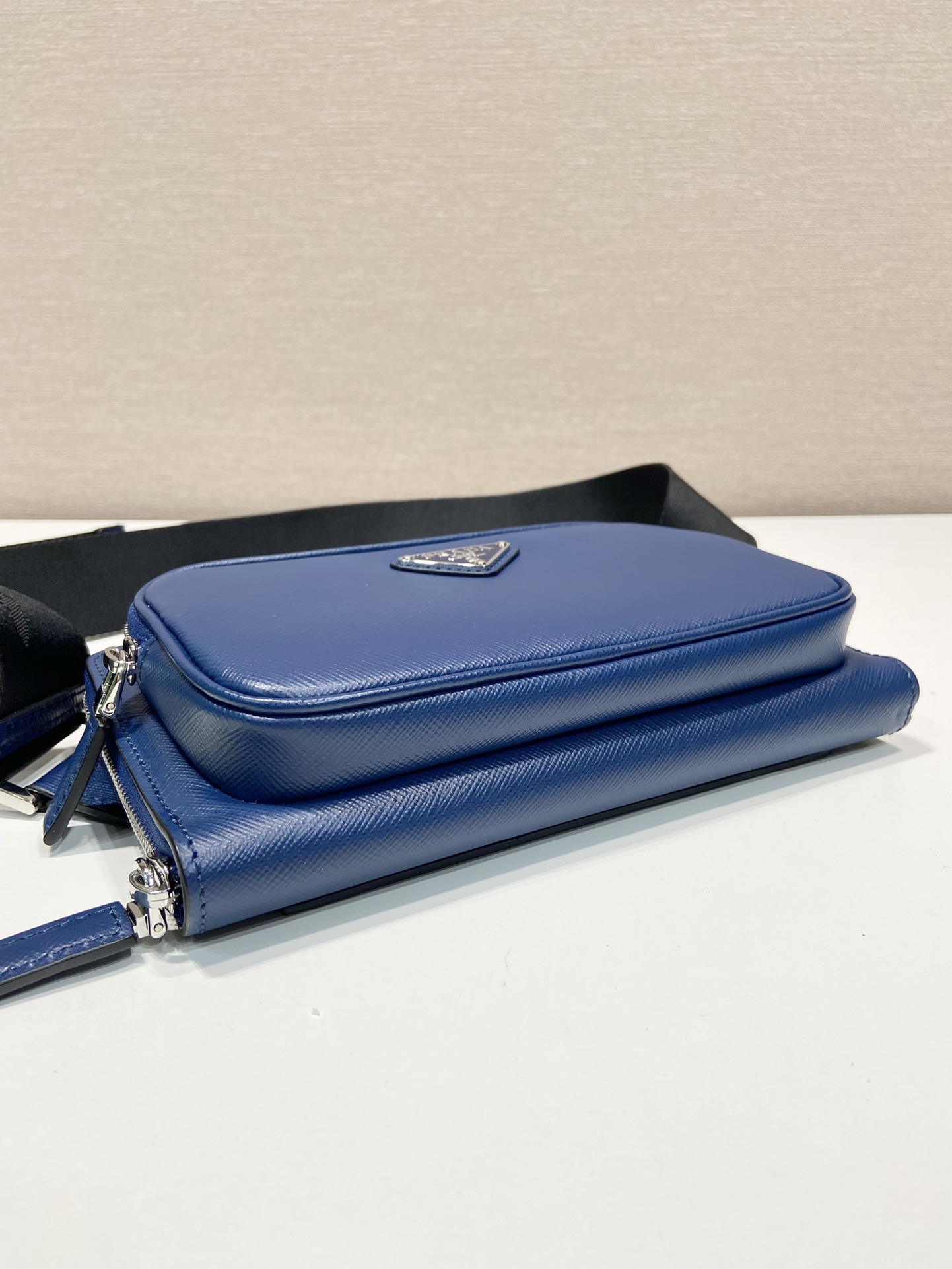 Pra*a saffiano leather belt bag