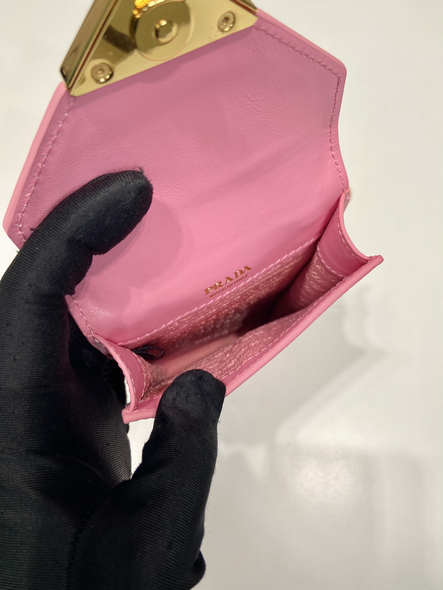 Pra*a saffiano leather mini-bag