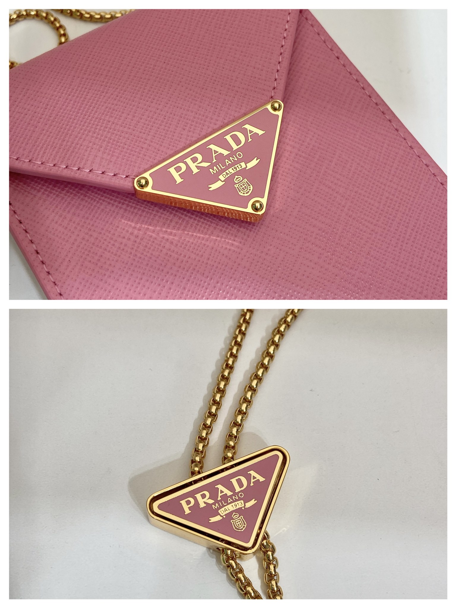 Pra*a saffiano leather mini-bag