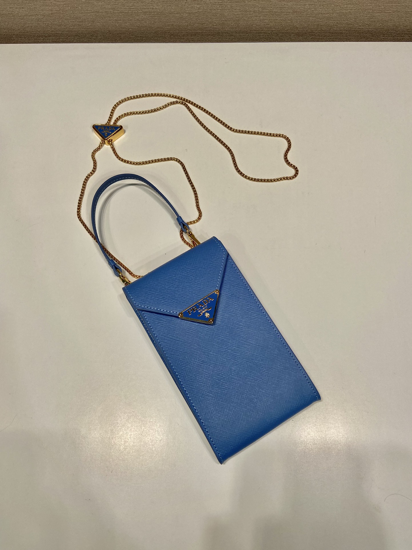 Pra*a saffiano leather mini-bag