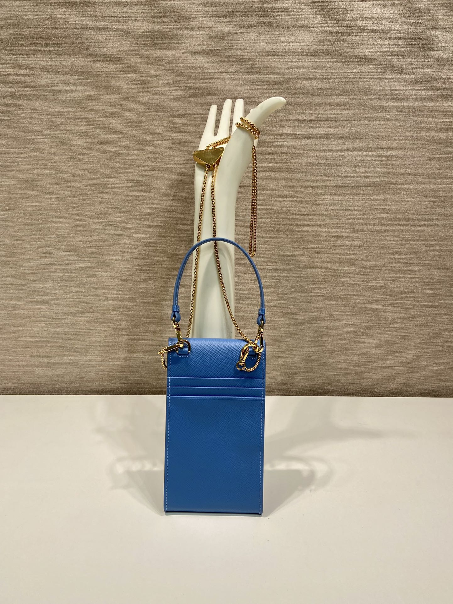Pra*a saffiano leather mini-bag