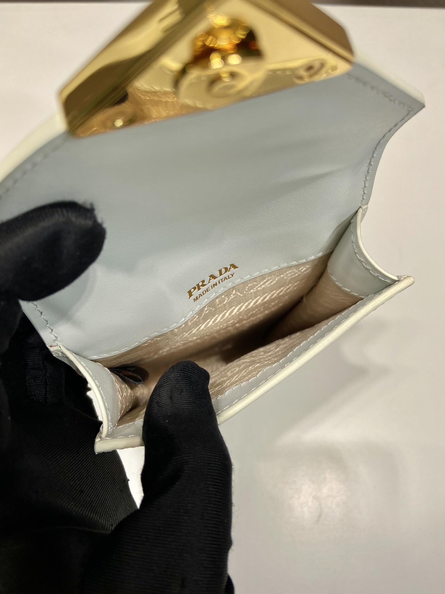 Pra*a saffiano leather mini-bag