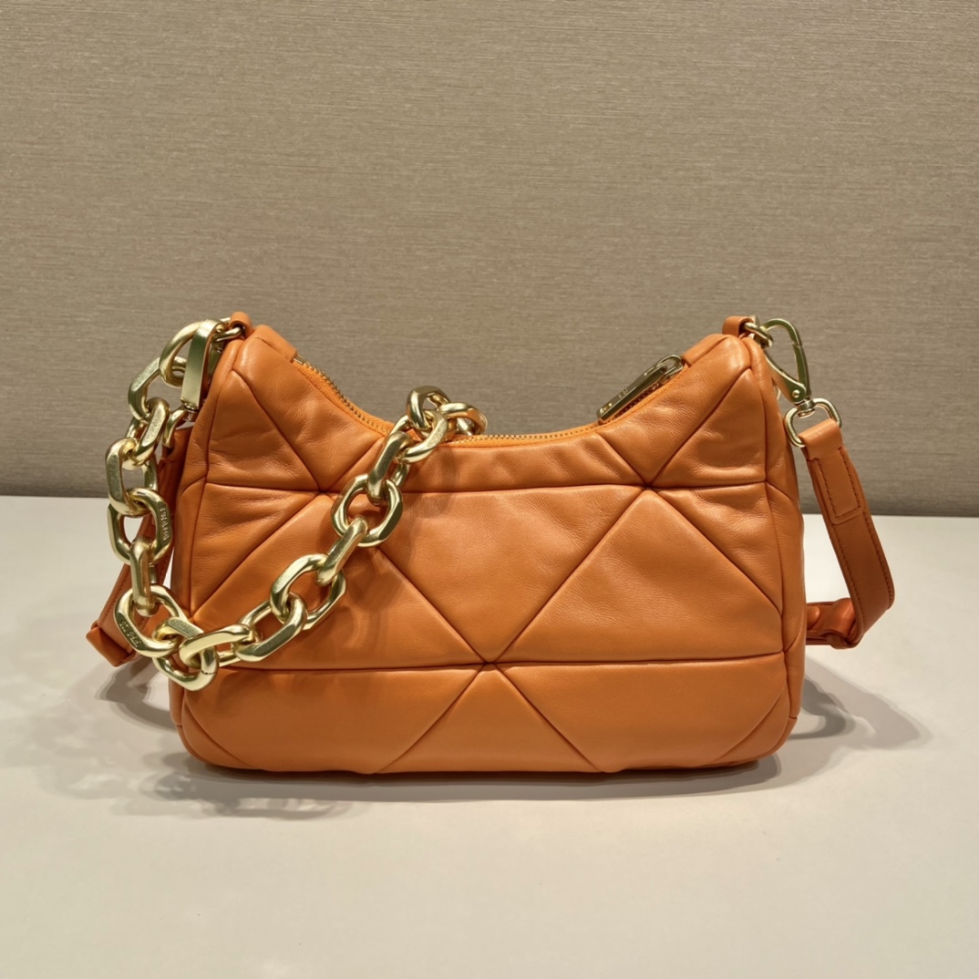 Pra*a leather shoulder bag