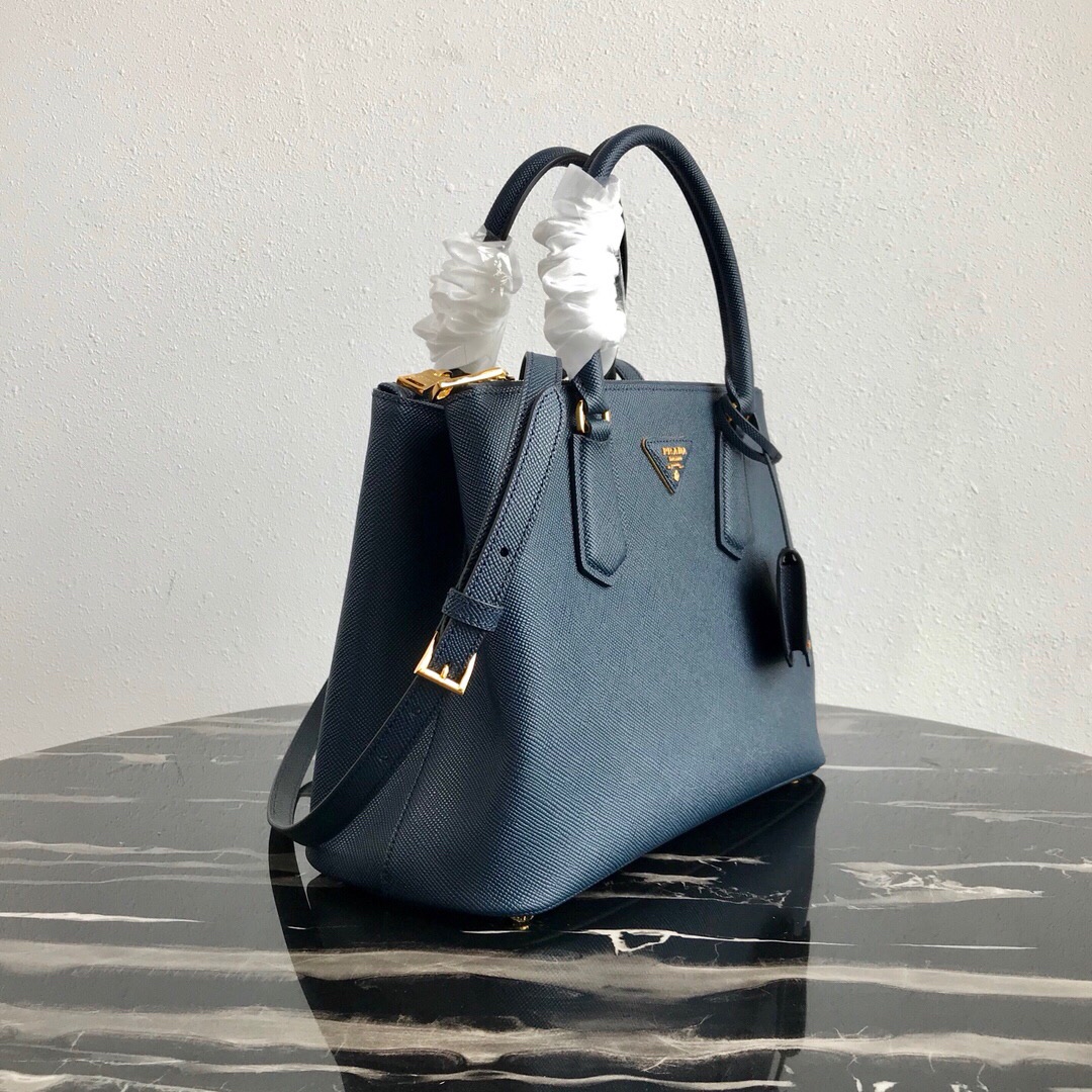 Pra*a galleria saffiano leather bag