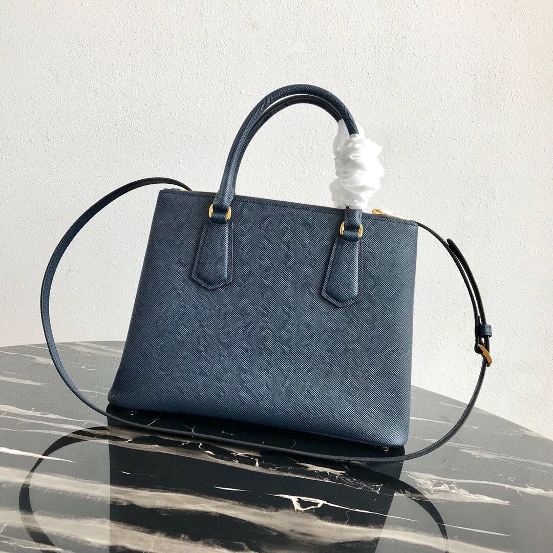 Pra*a galleria saffiano leather bag