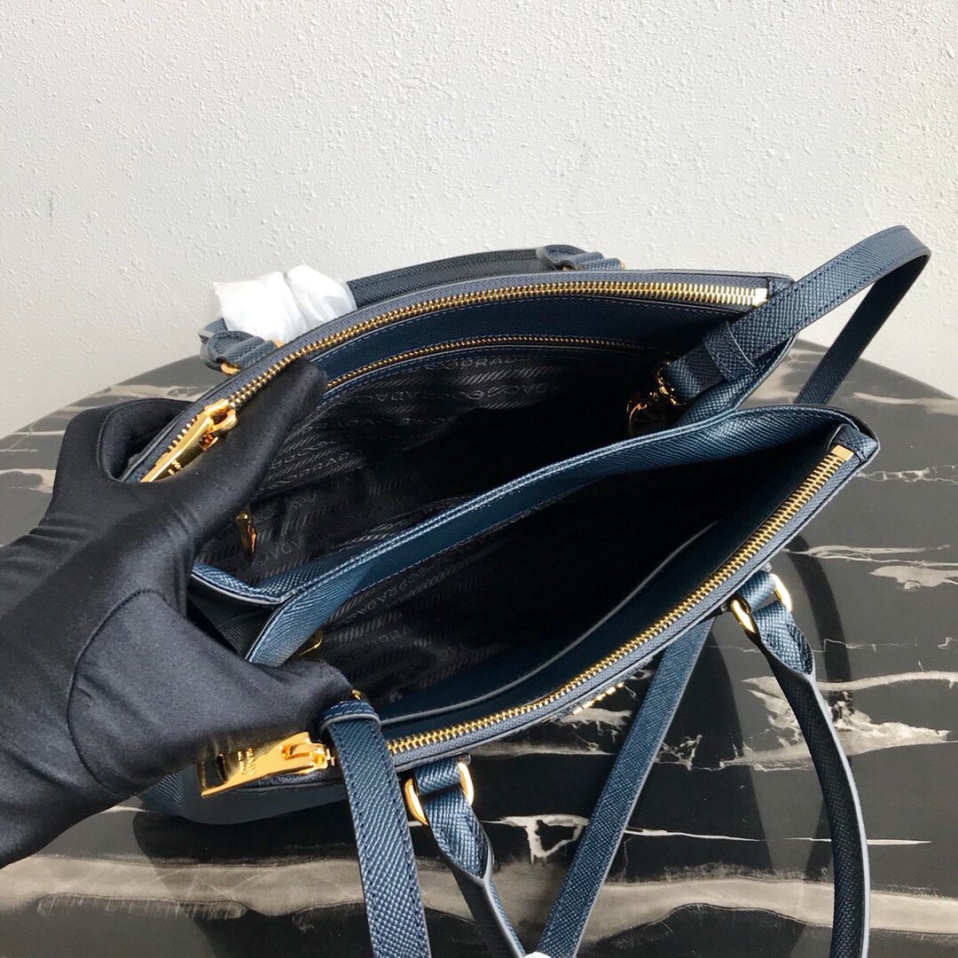Pra*a galleria saffiano leather bag