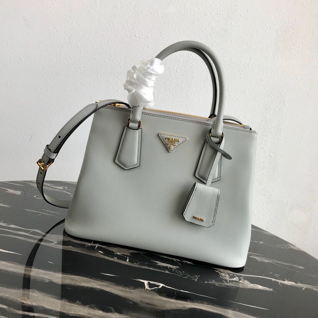 Pra*a galleria saffiano leather bag