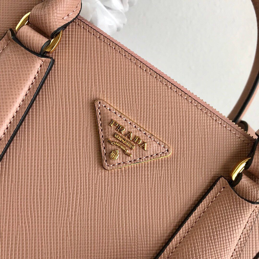Pra*a galleria saffiano leather bag