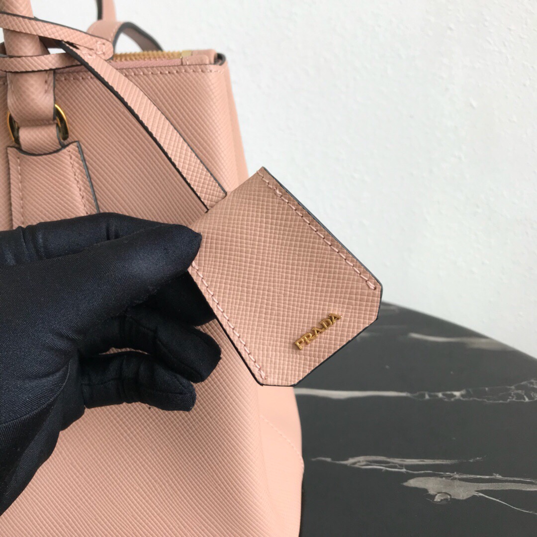 Pra*a galleria saffiano leather bag