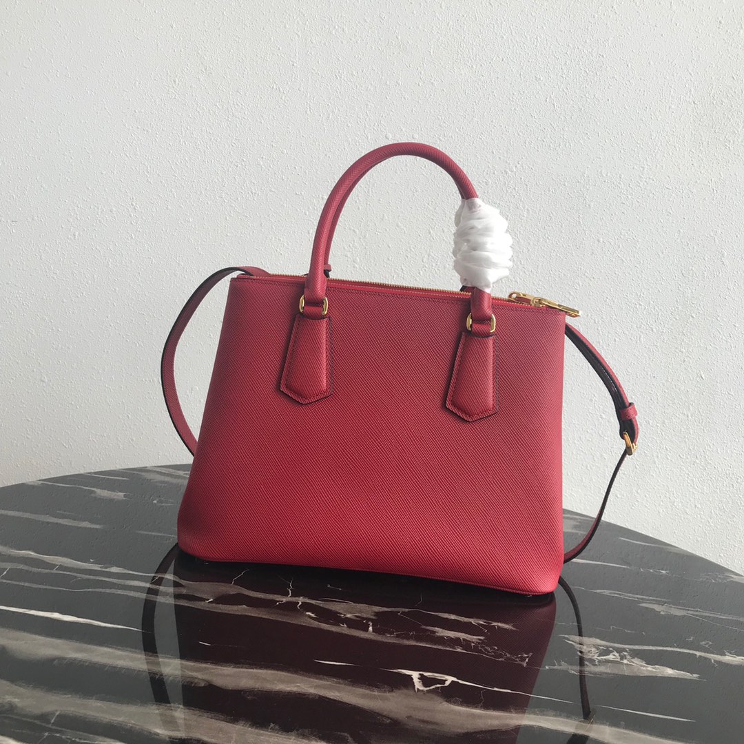 Pra*a galleria saffiano leather bag