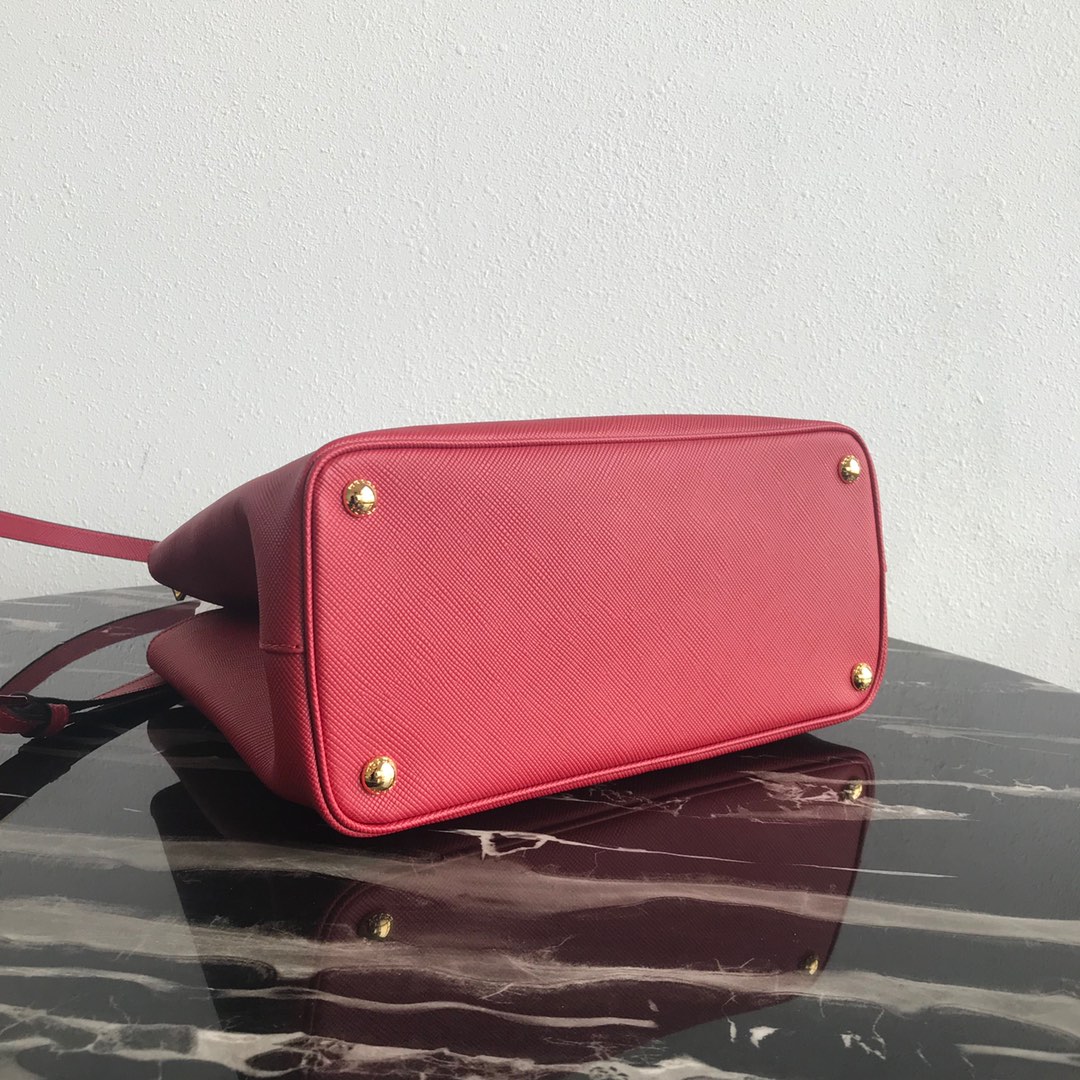 Pra*a galleria saffiano leather bag