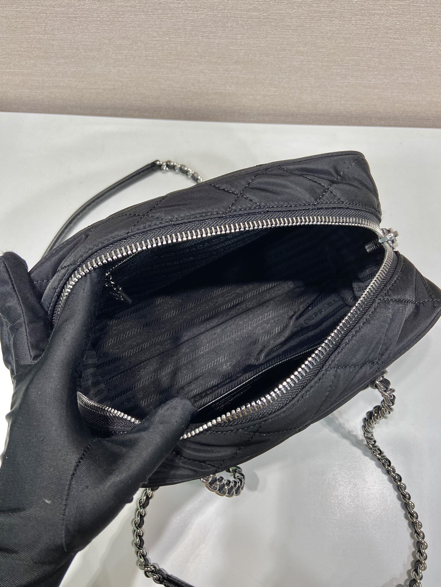 Pra*a nylon camera bag