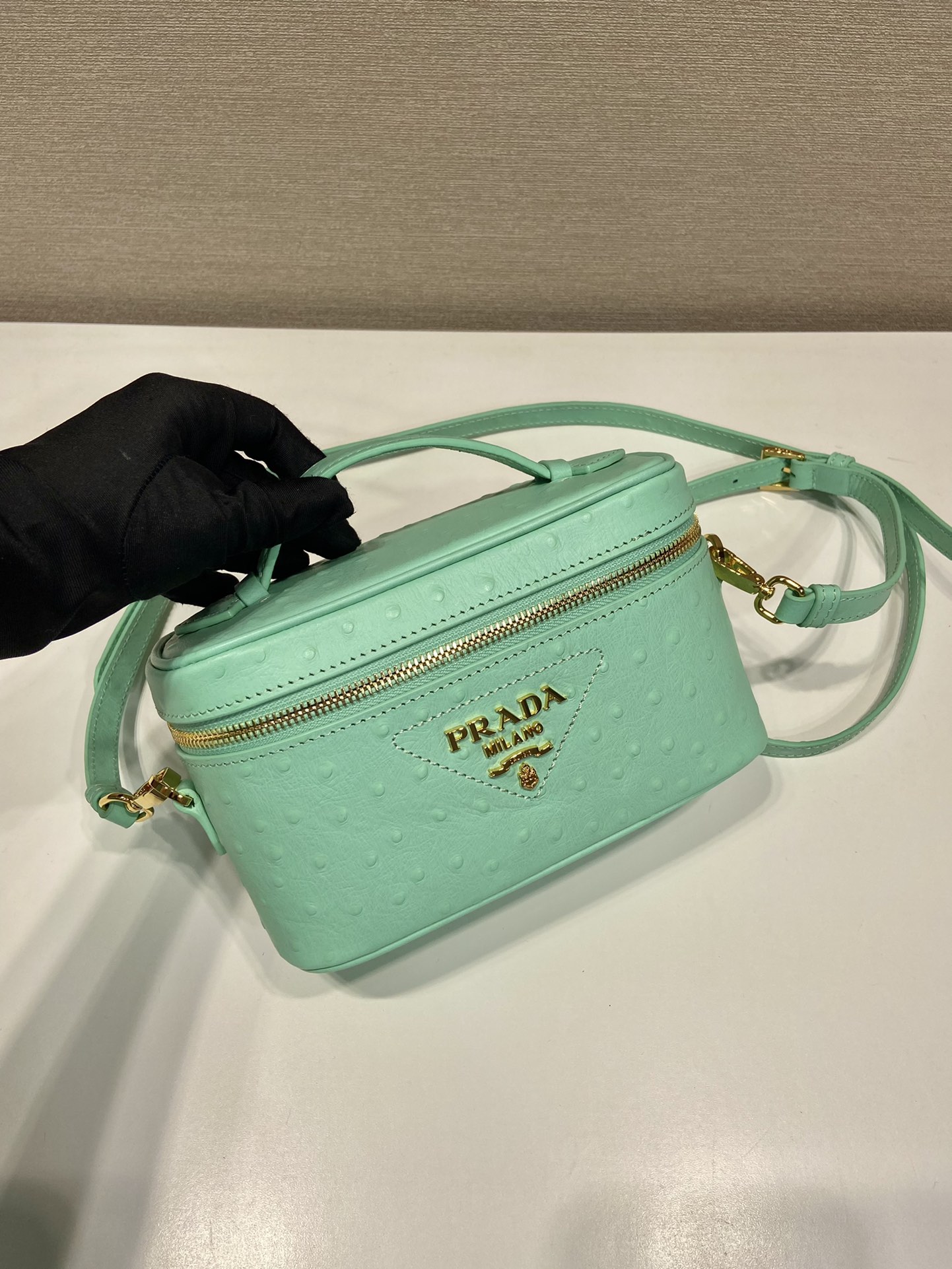 Pra*a leather mini-bag