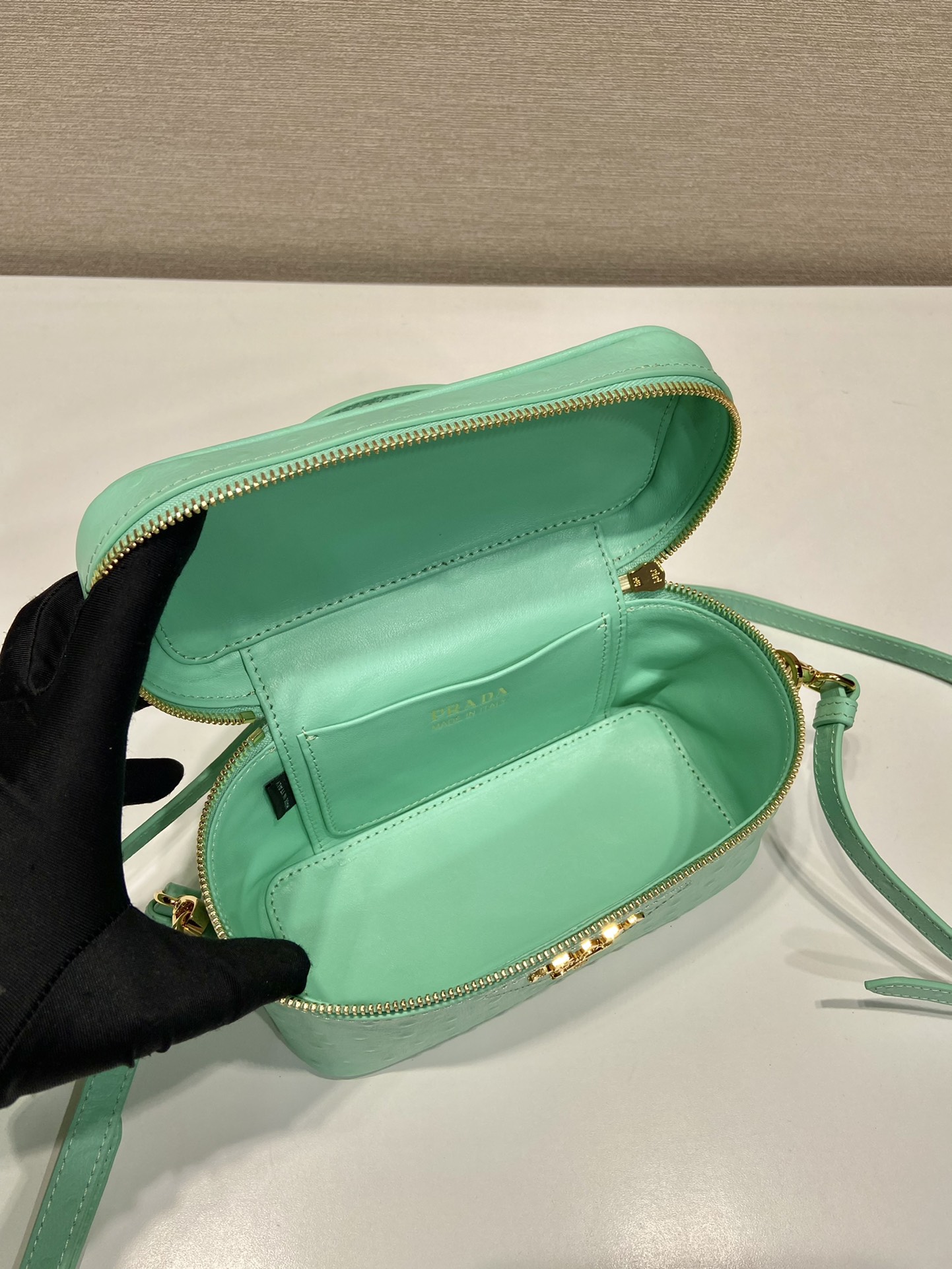 Pra*a leather mini-bag